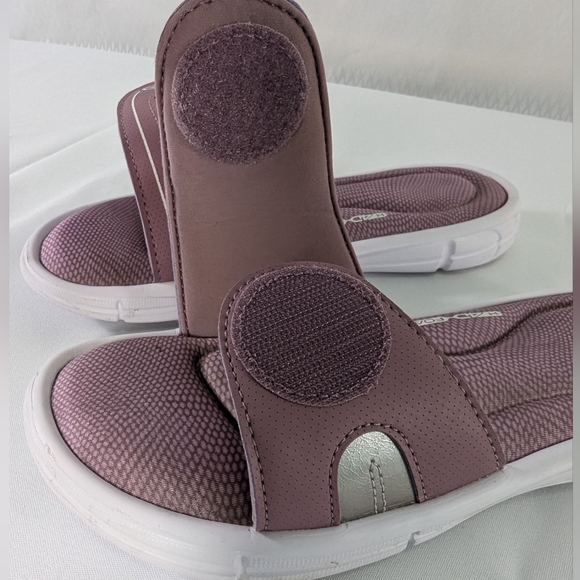 Under Armour Velcro-Adjustable Slides Sandals with Memory Foam, Pink, Size 6 - Picture 10 of 13